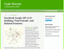 Tablet Screenshot of code-worrier.com